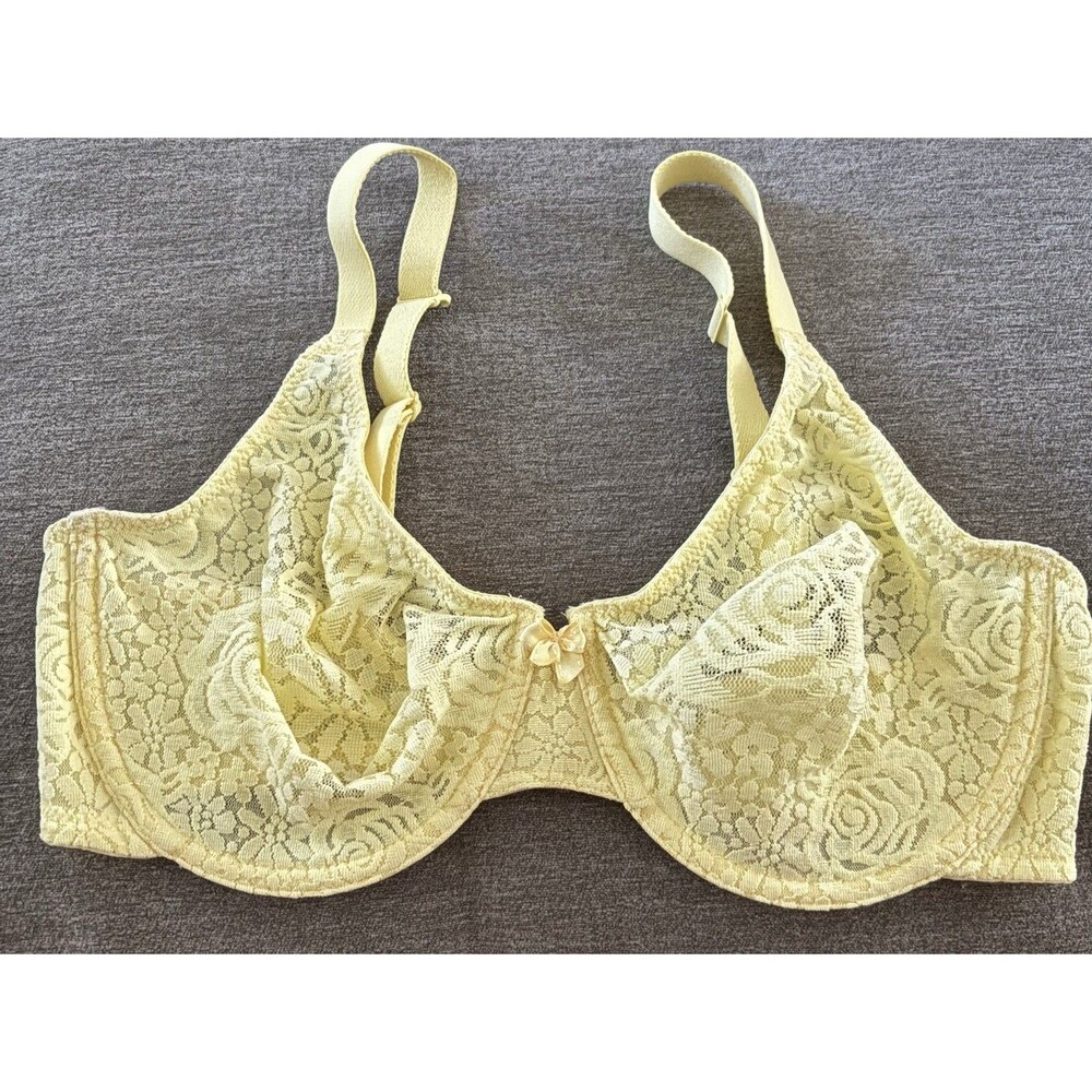 Wacoal Womens Halo Lace Unlined Mid Coverage Underwire Bra 851205 36D